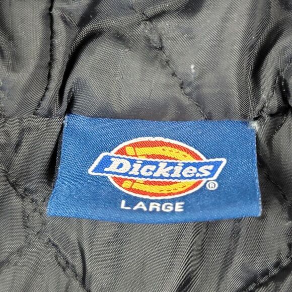 Vintage Y2K Dickies Beige Duck Canvas Hooded Work Wear Distressed Jacket Large - Picture 9 of 12
